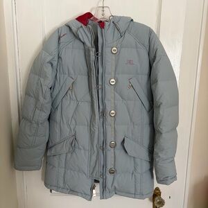 Helly Hansen Light Gray Goose Down Jacket